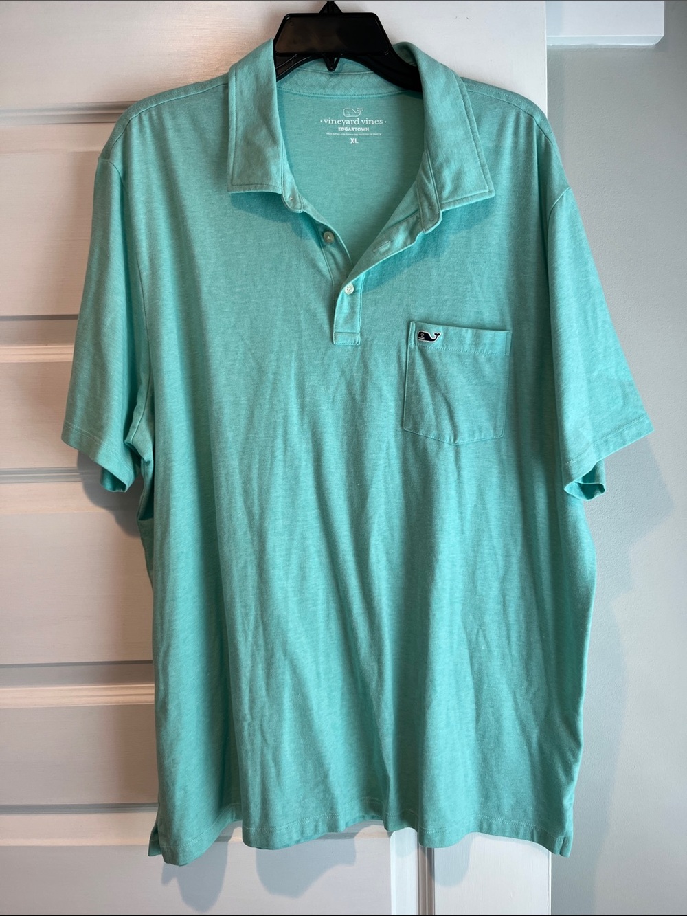 Vineyard Vines Men's Pocket Polo - Seafoam Green